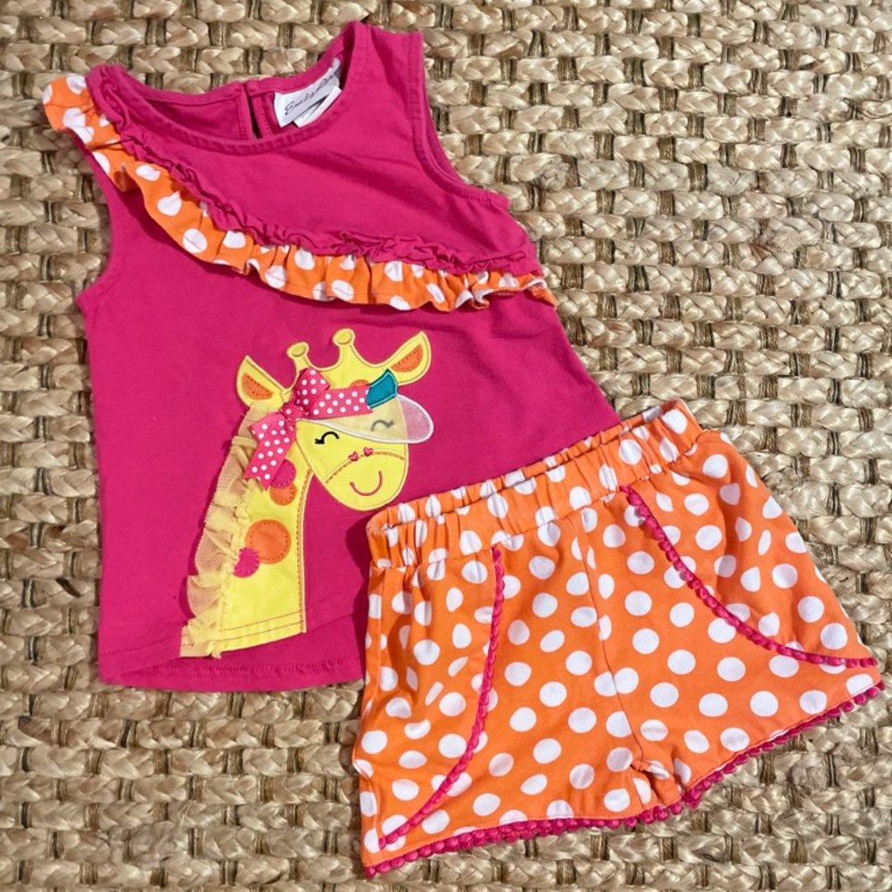Bundle: Emily Rose giraffe outfit girls size 3T